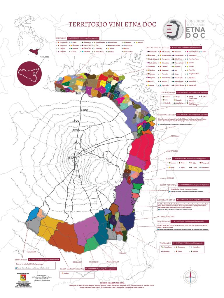 Mappa Etna DOC fronte