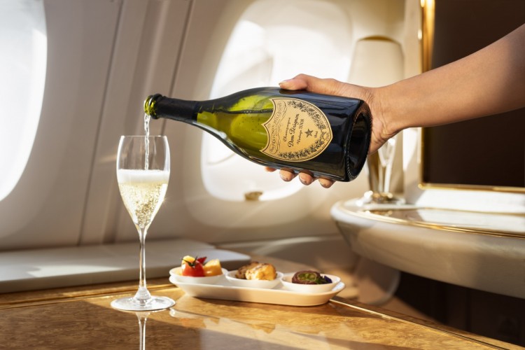Emirates champagne