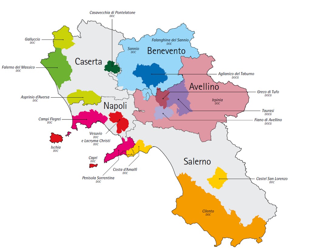Carta Vini, crediti Regione Campania Assessorato Agricoltura