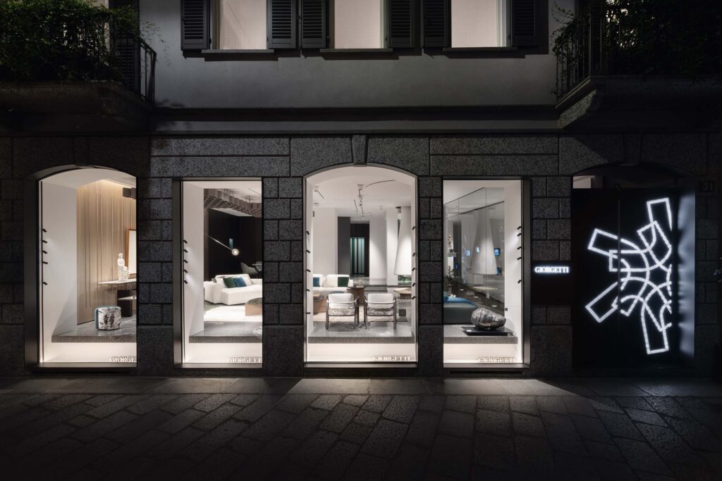 Giorgetti Spiga – The Place; via della Spiga 31 Milano